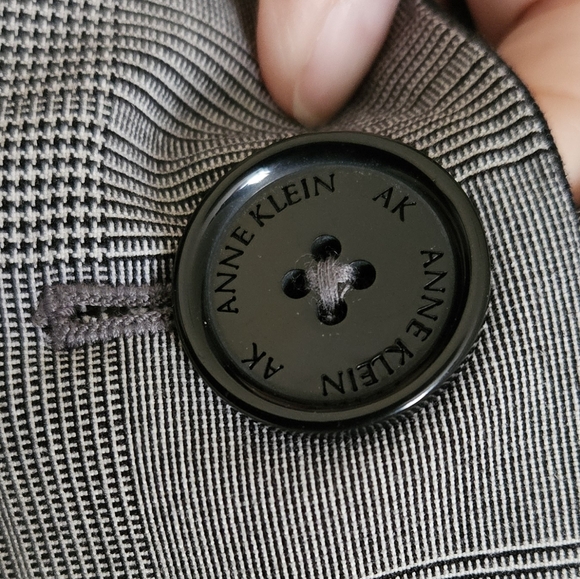 Anne Klein Stretch Herringbone Design Women's sz 10 Jacket Blazer - Picture 10 of 15